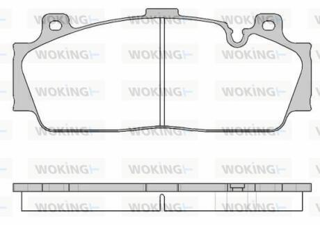 Колодки тормозные Woking P14433.10