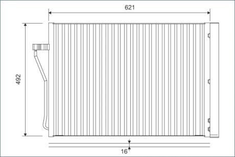 Радіатор кондиціонера BMW 7 (F01/F02/F03/F04) 4.4 05-15 Valeo 812879