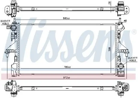 Теплообменник NISSENS 606170
