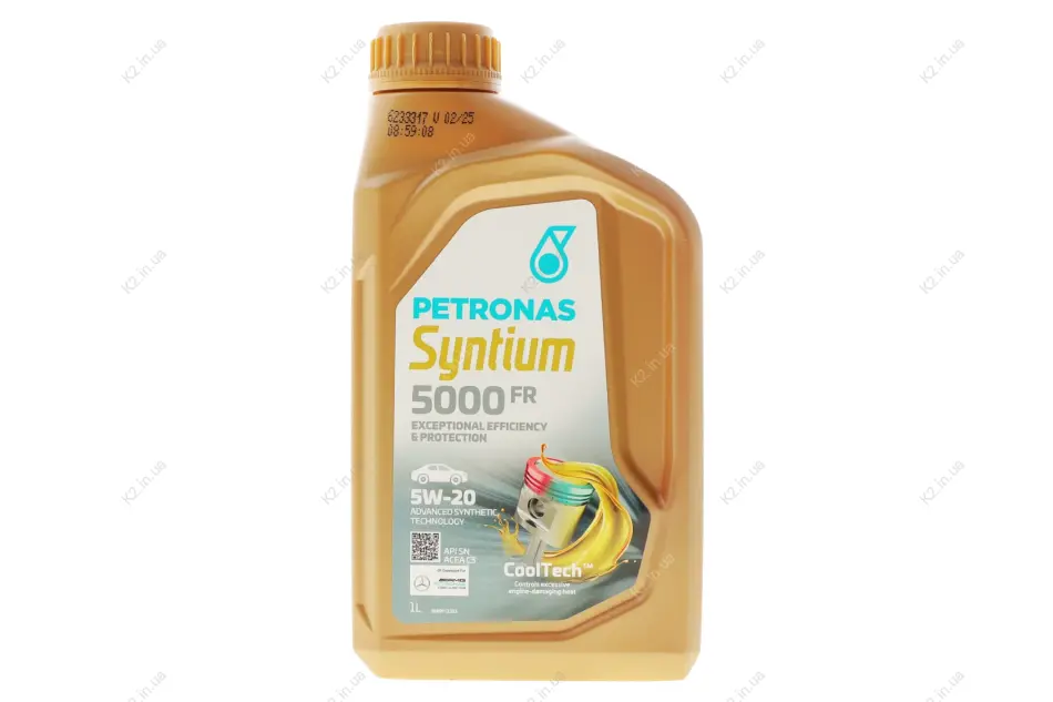 Олива моторна SYNTIUM 5000 FR 5W-20 SN (1L) Petronas 70265E18EU (фото 1)
