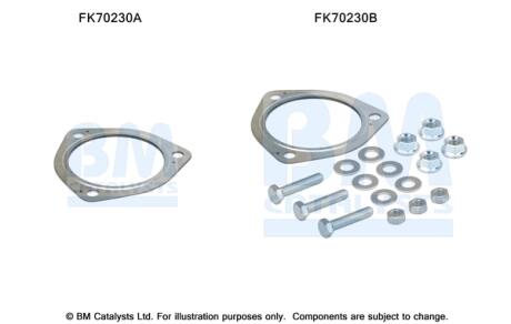 Монтажні елементи випускної системи BM CATALYSTS FK70230