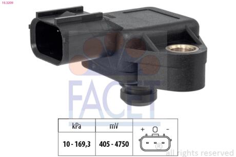 Датчик давления воздуха FACET 10.3209
