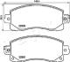 Колодки тормозные передние Subaru Fofester, Impreza, XV (15-) Japko 50713 (фото 2)