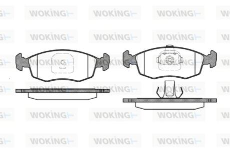 Колодки тормозные Woking P0723.10
