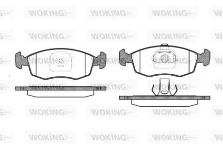 Колодки тормозные Woking P0723.10