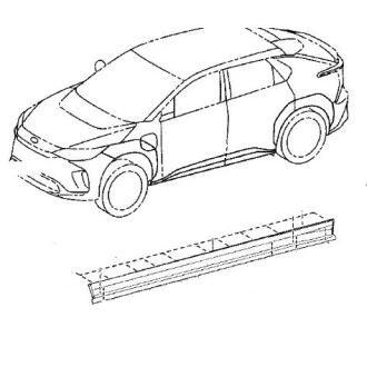Накладка(розширювач) лівого порога BZ4X TOYOTA 758600R040