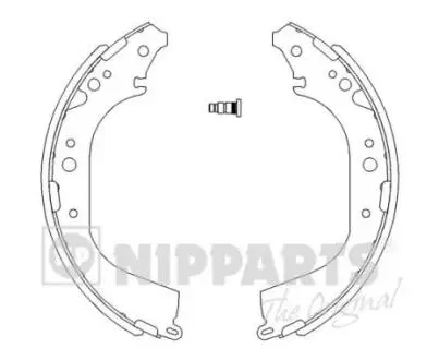 Гальмівні колодки NIPPARTS J3502039 (фото 1)