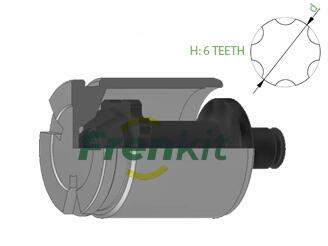 Поршень супорта з мех. зад. A6 C6/Passat B6 (41mm)(TRW) FRENKIT K415201