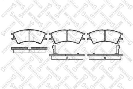 Колодки гальмівні передні (диск) STELLOX 686002BSX