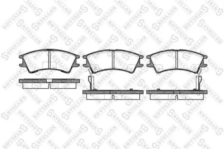 Колодки гальмівні передні (диск) STELLOX 686002BSX