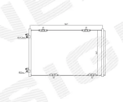 Радіатор кондиціонера CITROEN C-ELYSEE Signeda RC940333