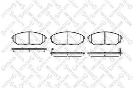 Колодки гальмівні передні (диск) STELLOX 1052002BSX