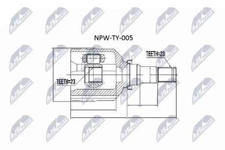 Шрус полуоси Nty NPWTY005