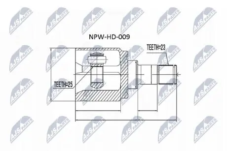 Шрус полуоси Nty NPWHD009