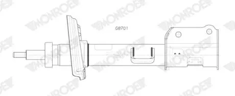 Амортизатор підвіски MONROE G8701