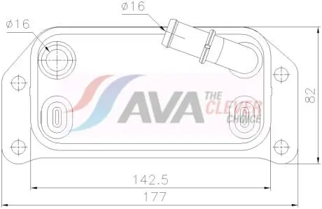 Охолоджувач оливи AVA COOLING VO3312