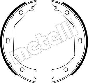 Колодки ручника BMW 1 (E81/E82/E88)/3 (E46/E90/E91)/5 (E39) 95-13 (185x20) Metelli 53-0017