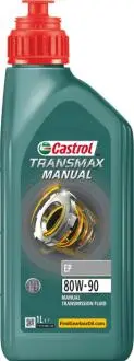 Олива трансміс. 80W-90 TRANSMAX MANUAL EP, GL-4, 1л, мін. CASTROL 15F1F3 (фото 1)