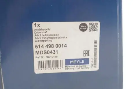 Привідний вал MEYLE 5144980014
