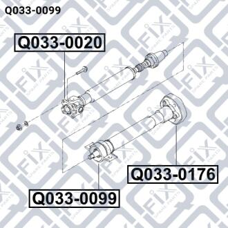 Підшипник підвісний карданного валу Q-FIX Q0330099