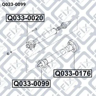 Підшипник підвісний карданного валу Q-FIX Q0330099 (фото 1)