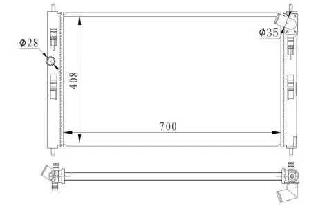 Радіатор охолодження NRF 59260