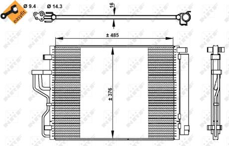 Конденсатор NRF 350334 (фото 1)