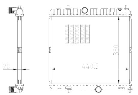 Радіатор NRF 550021