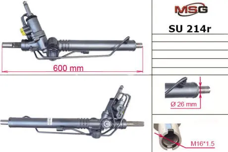 Рульова рейка з ГУР відновлена Subaru Outback 03-09, Subaru Legacy 03-09, Subaru Impreza 07-11 MSG SU214R