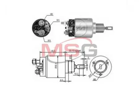 Кришка втягуючого реле стартера Aftermarket ZM77591
