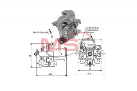Втягувальне реле стартера Aftermarket ZM2901