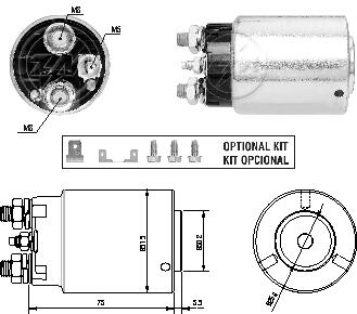 Втягувальне реле стартера Aftermarket ZM4861