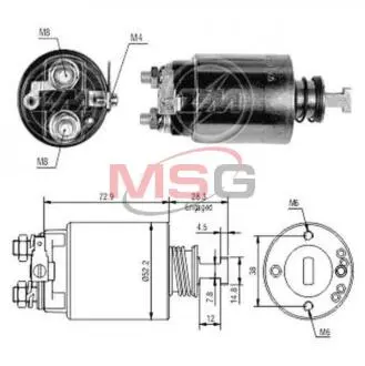 Втягувальне реле стартера Aftermarket ZM688