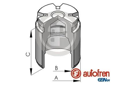 Поршень супорта пер./зад. Hyundai i30 11-/Kona 17-/Picanto 11-/Cerato 13-/ (34x47mm)(Mobis) AUTOFREN D025642