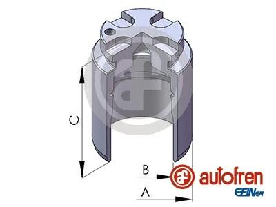 Поршень супорта зад. Fiesta 7 18-/Mazda 3 13-/CX-3 13- (36x47,8mm)(ATE) AUTOFREN D025729