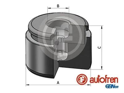 Поршень супорта пер./зад. S60 03-/BMW 1/3 06- (42x30mm)(Brembo) AUTOFREN D025565 (фото 1)