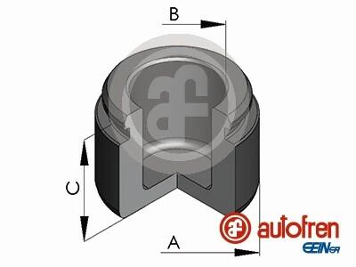 Поршень супорта пер. C167 18-/Megane II 04- (40x29mm)(Brembo) AUTOFREN D025788 (фото 1)