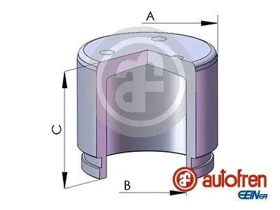 Поршень супорта пер. i30 16-/Ceed 18- (57x55mm)(Mobis) AUTOFREN D025818