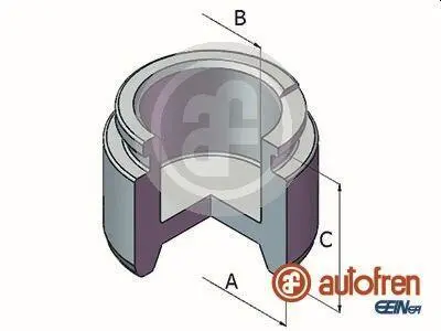 Поршень супорта зад. W220 98- (46x29mm)(ATE) AUTOFREN D025586