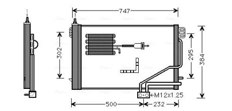 Радіатор кондиціонера AVA COOLING MSA5298D