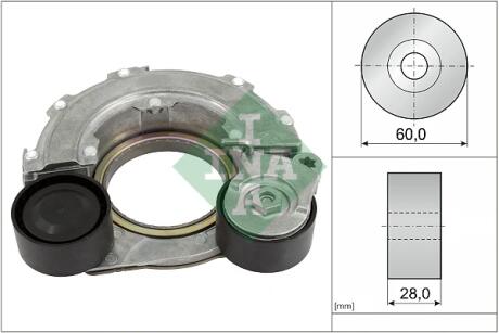 Натяжник ременя генератора Hyundai i10/i20/i30/Kia Rio 16- INA 534 0796 10
