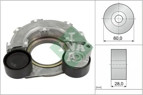 Натяжник ременя генератора Hyundai i10/i20/i30/Kia Rio 16- INA 534 0796 10