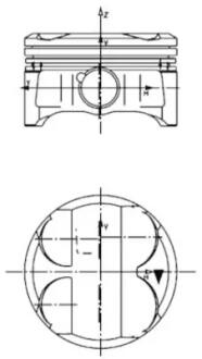 Поршень BMW 1 (E81/E87)/3 (E46/E90) 1.6-2.0 01-11 (84.50mm/+0.50) N40/N42/N45/N46 KOLBENSCHMIDT 40086620