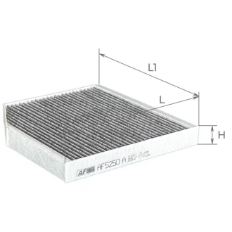 Фільтр салону Great Wall Haval H2 14- (вугільний) ALPHA FILTER AF5250a