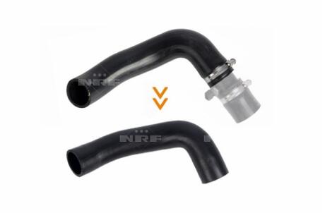 Патрубок інтеркулера Land Rover Freelander 2.0 Td4 00-06 NRF 166141 (фото 1)