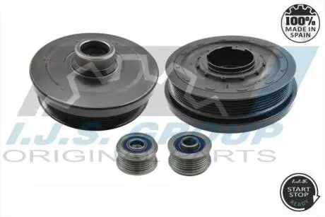 Шків колінвалу + шків генератора BMW X3 (F25)/X5 (F15/F85)/X6 (F16/F86) 13-19 N57 D30A IJS GROUP 17-1139KIT