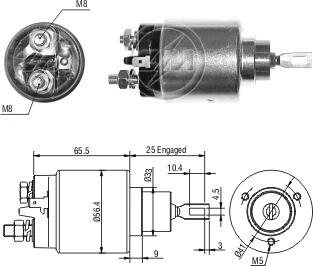 Втягивающее реле стартера Suzuki Jimny Aftermarket ZM2777