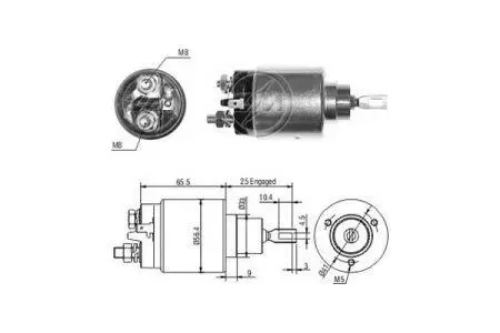 Втягивающее реле стартера Suzuki Jimny Aftermarket ZM2777