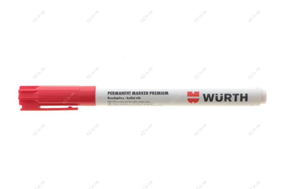 Маркер перманентний чорнильний Premium (червоний) (1mm) Wurth 0967915312 (фото 1)