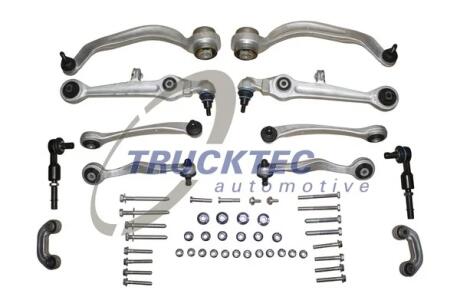 Комплект важелів підвіски (передньої) Audi A4 94-00/A6 97-05/VW Passat B5 00-05 (з болтами/повний) Trucktec automotive 07.31.146